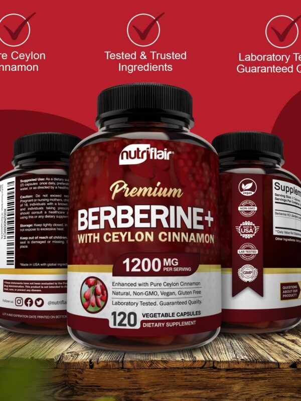 NutriFlair Premium Berberine HCL 1200mg supplement In Pakistan
