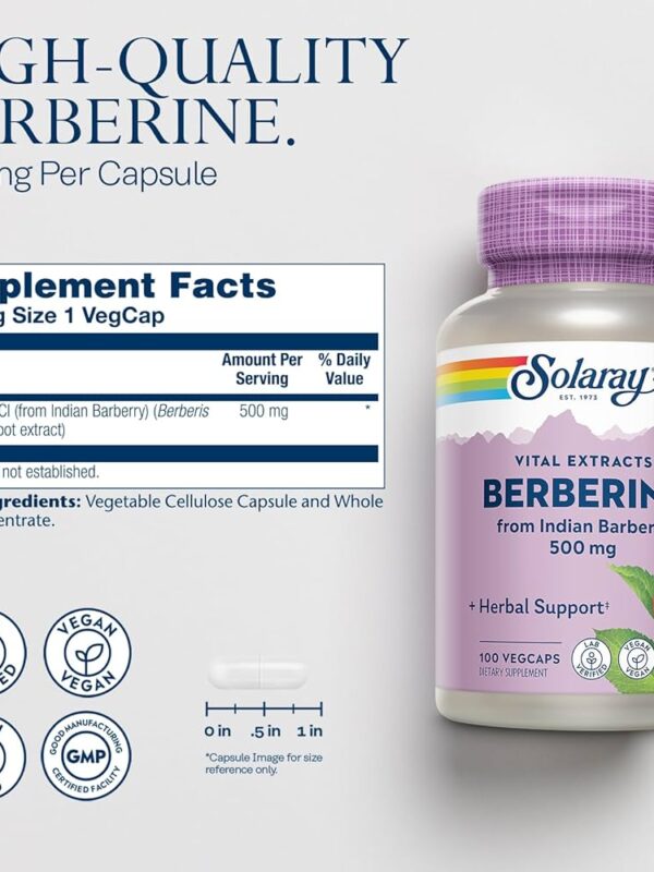 SOLARAY Berberine 500mg supplement In Pakistan