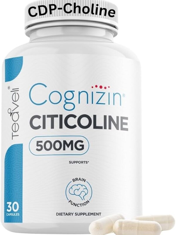 Citicoline 500mg Capsules CDP Choline Supplements