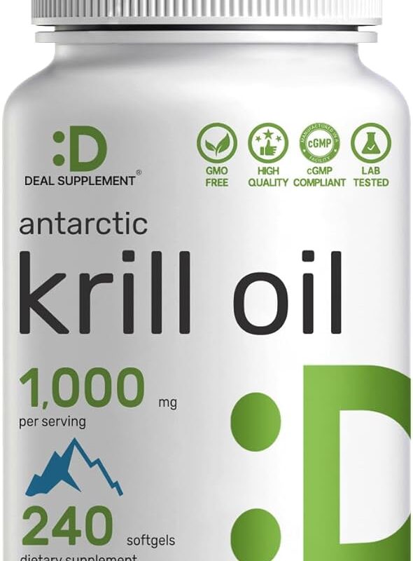 Antarctic Krill Oil 1000mg Per Serving 240 Softgels in pakistan