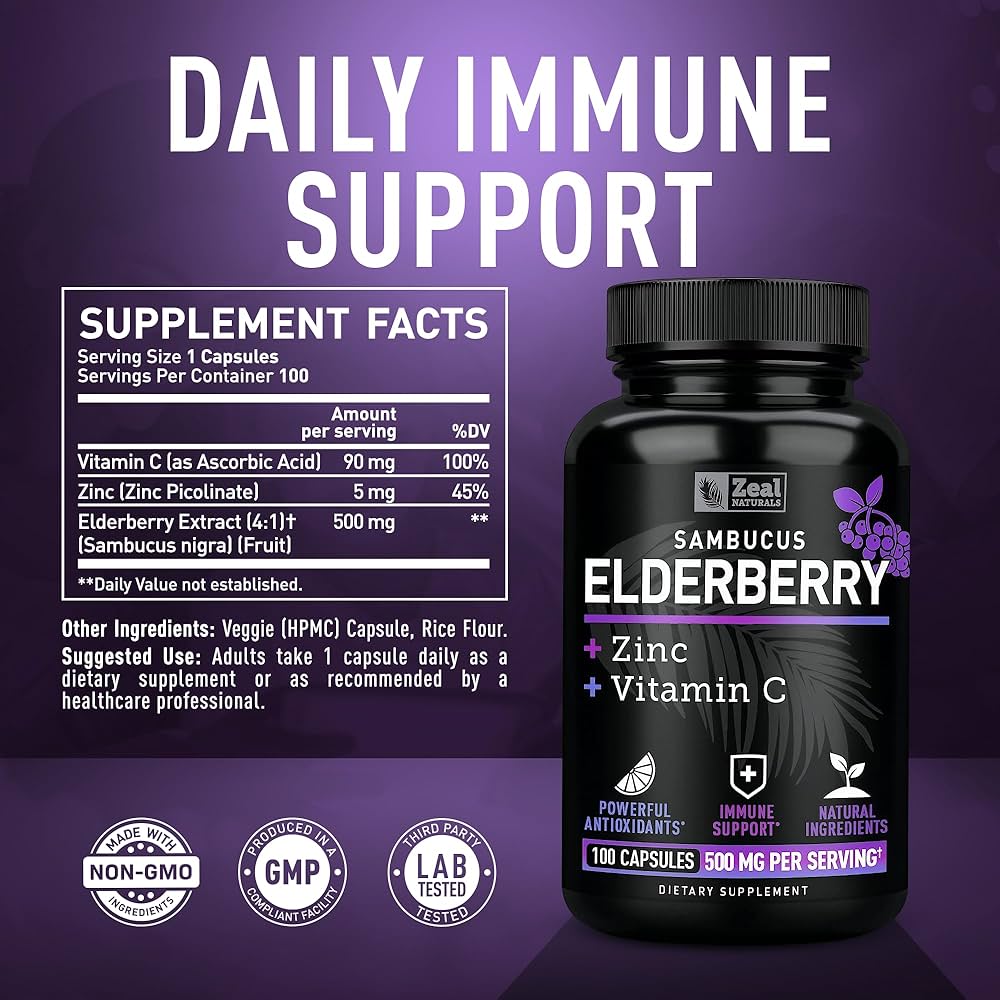 Bronson Sambucus Elderberry with Zinc & Vitamin C in pakistan
