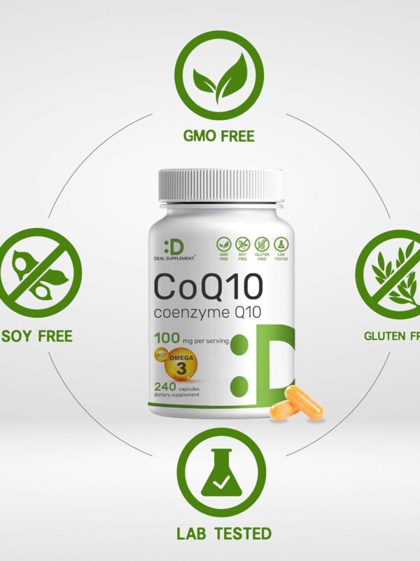 CoQ10 100mg 240 Capsules with Omega 3 In Pakistan