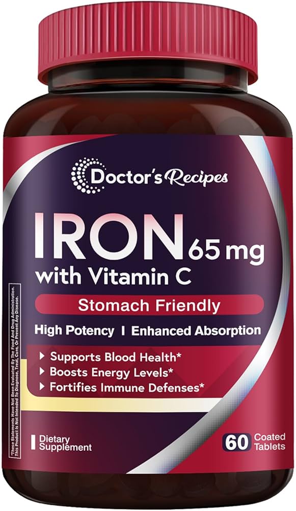 Doctors Recipes Iron Supplement 65 mg with Vitamin C In Pakistan