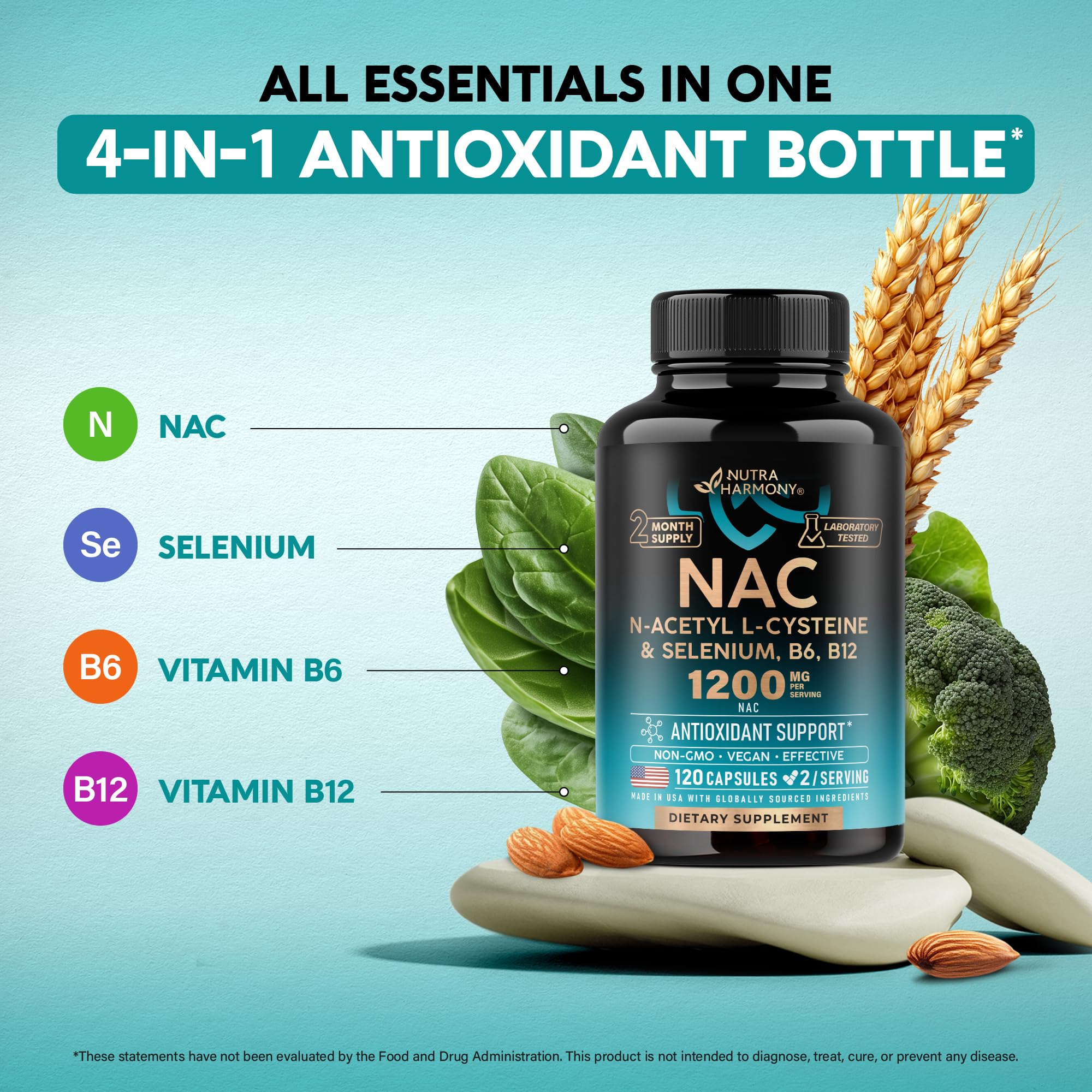 NAC Supplement Selenium B6 B12 Antioxidant In Pakistan