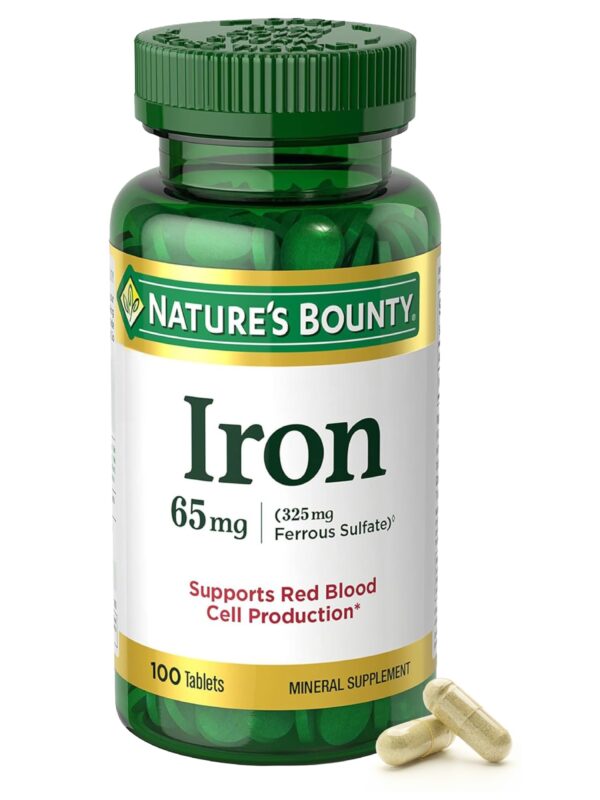 Natures Bounty Iron 65mg 325 mg Ferrous Sulfate In Pakistan
