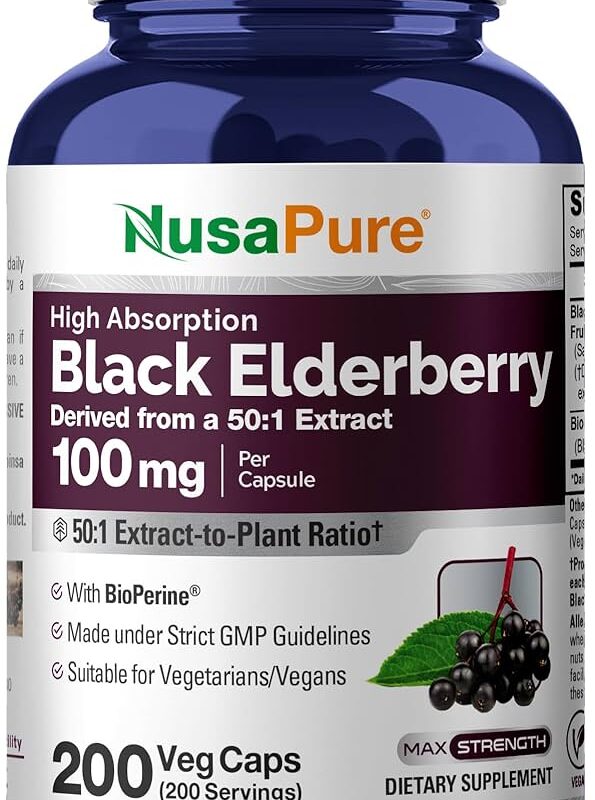 NusaPure Black Elderberry per Veggie Capsules in pakistan