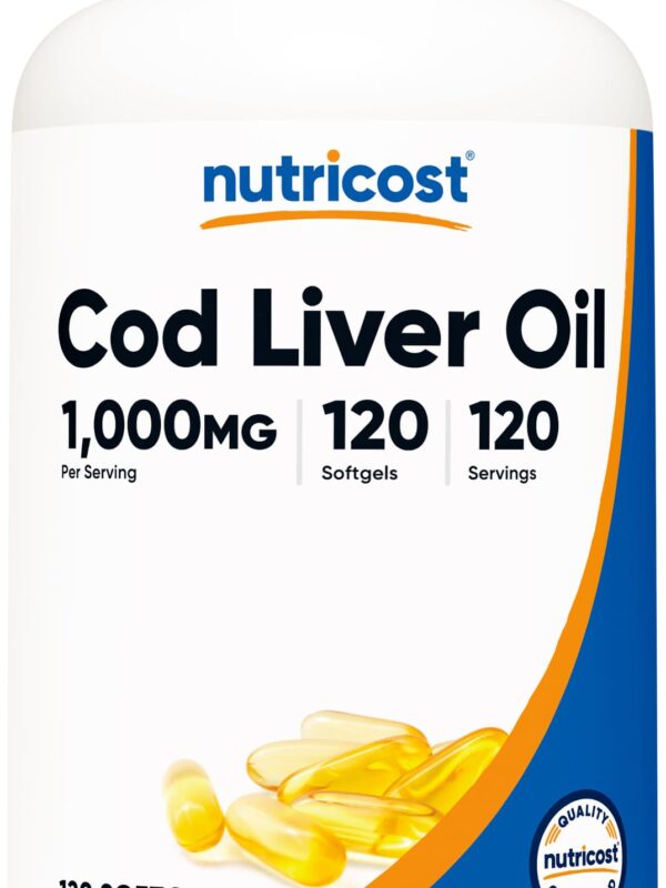 Nutricost Cod Liver Oil 1000mg 120 Softgels in pakistan