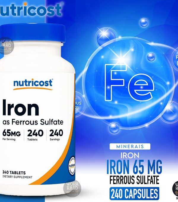Nutricost Iron As Ferrous Sulfate 65mg In Pakistan
