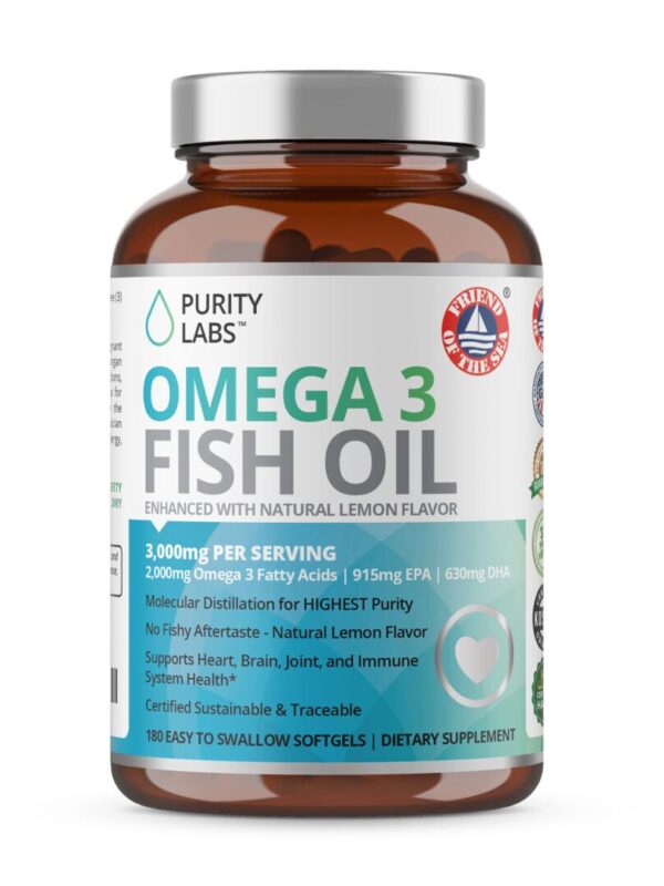 Purity Labs Omega 3 Fish Oil 3000mg in pakistan