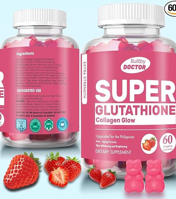 Super glutathione collagen glow gummies