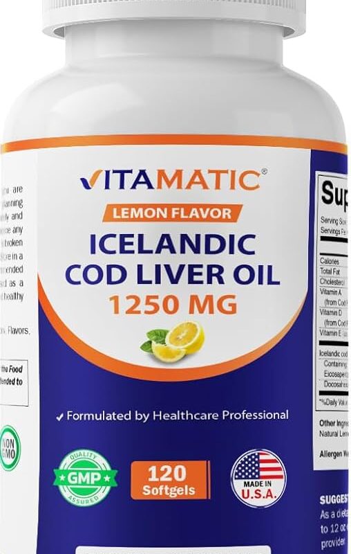Vitamatic Norwegian Cod Liver Oil Capsules in pakistan