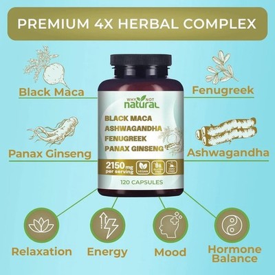 Why Not Natural 4 in 1 Organic Black Maca Root In Pakistan