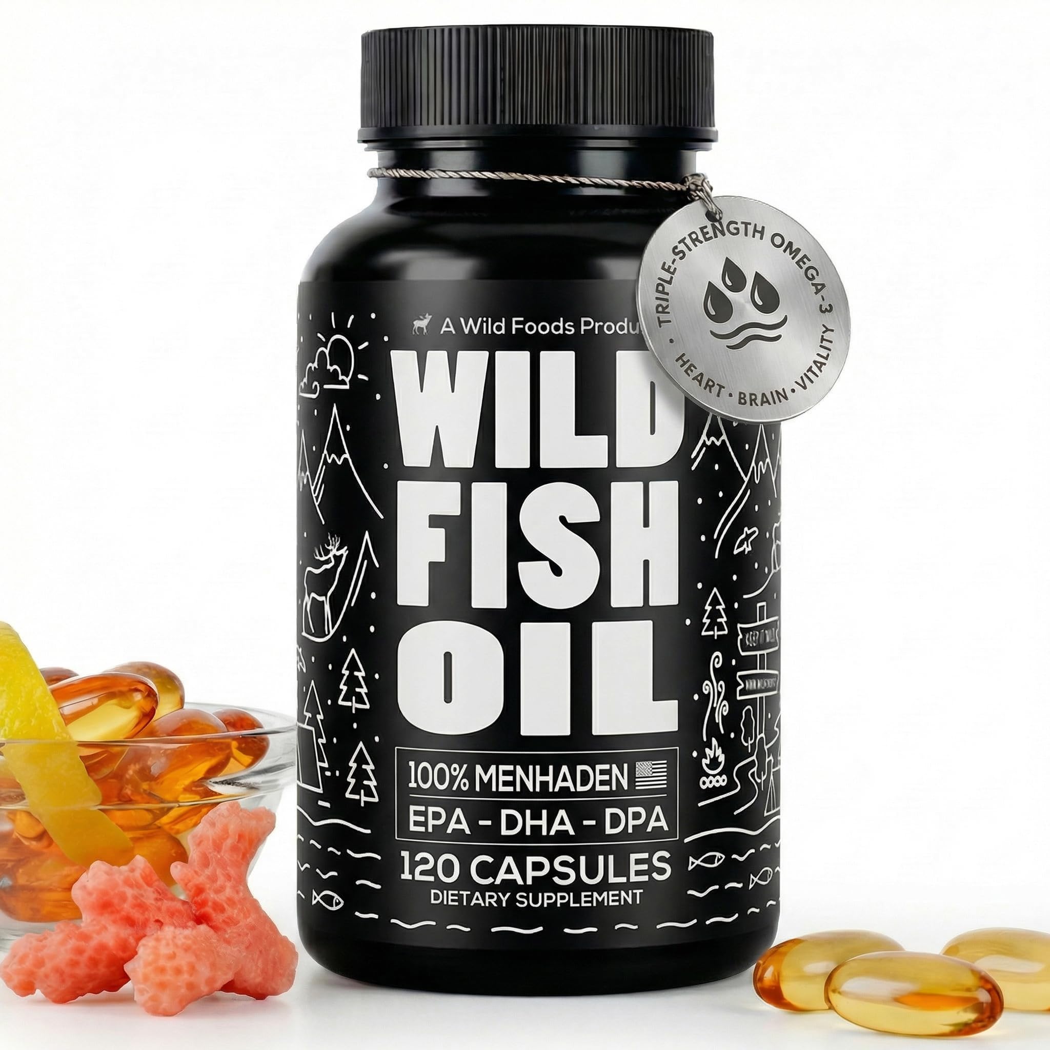 Wild Foods Omega 3 Fish Oil 120 Capsules in pakistan