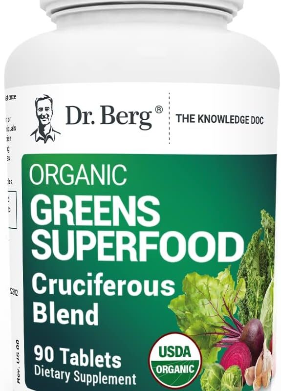 Dr. Berg's Greens Superfood Cruciferous Vegetable Tablets in pakistan