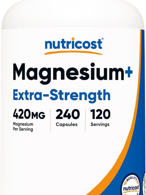 Nutricost Magnesium Extra Strength 420mg Capsules in pakistan
