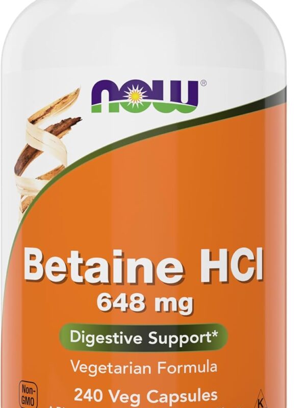 Now Betaine HCl 648mg 240 Veg Capsules in pakistan