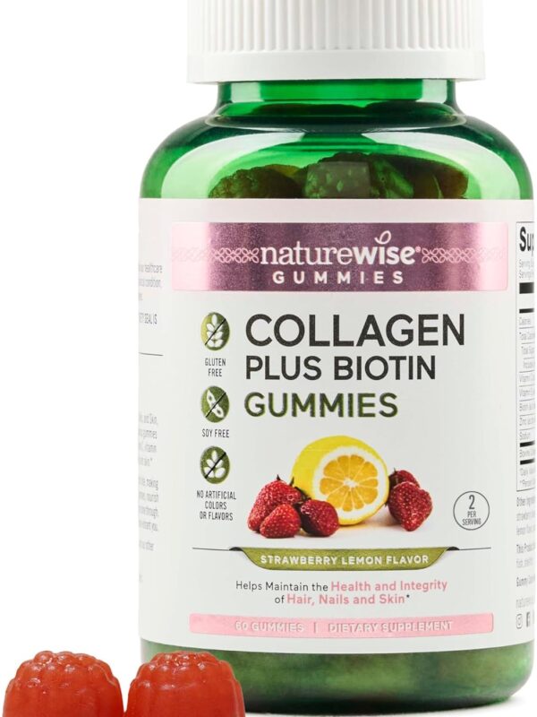 NatureWise Collagen Gummies Strawberry Lemon Flavor supplement in pakistan