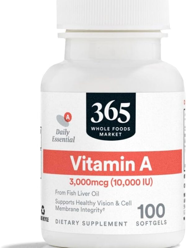 365 by Whole Foods Market Vitamin A 10K IU 100 Softgels in pakistan