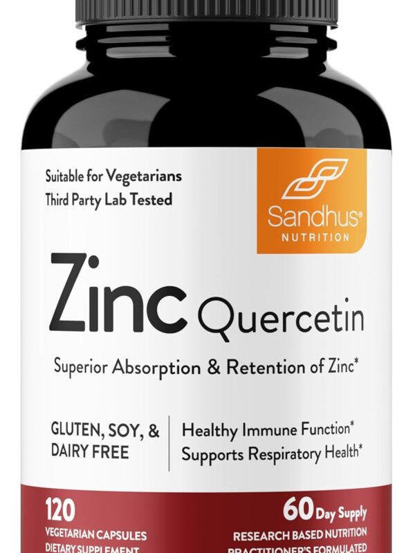 Sandhu’s Zinc Quercetin 120 Vegetarian Capsules in pakistan